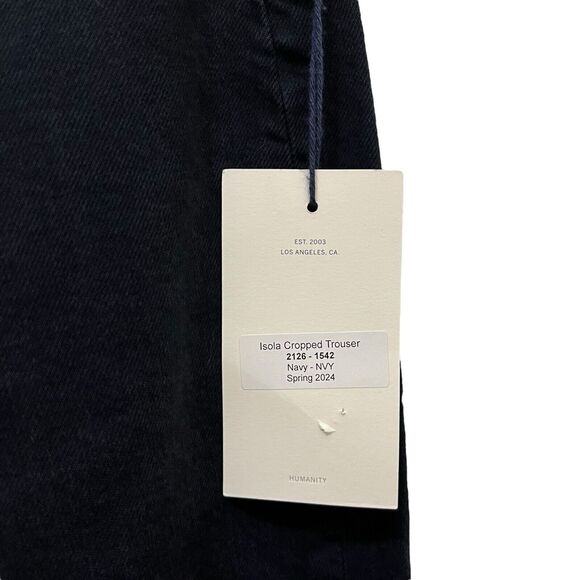 Citizens of Humanity NWT Isola Trousers Women’s Size 27 Navy Bootcut Cropped - Picture 16 of 16